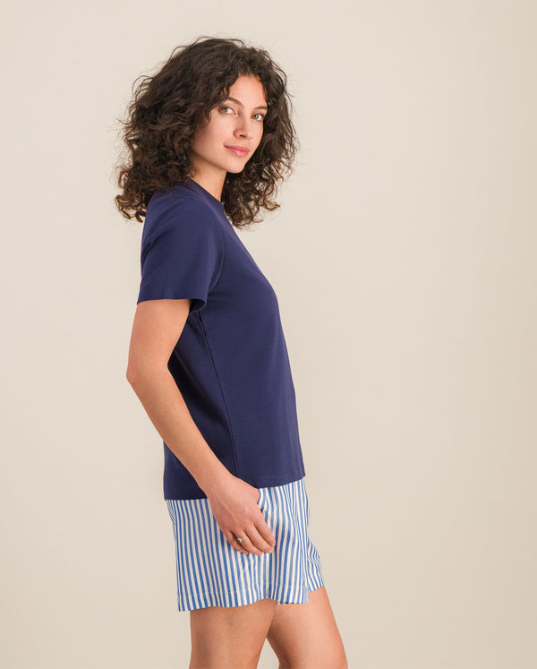 Angarde T-shirt Femme Bleu Marine