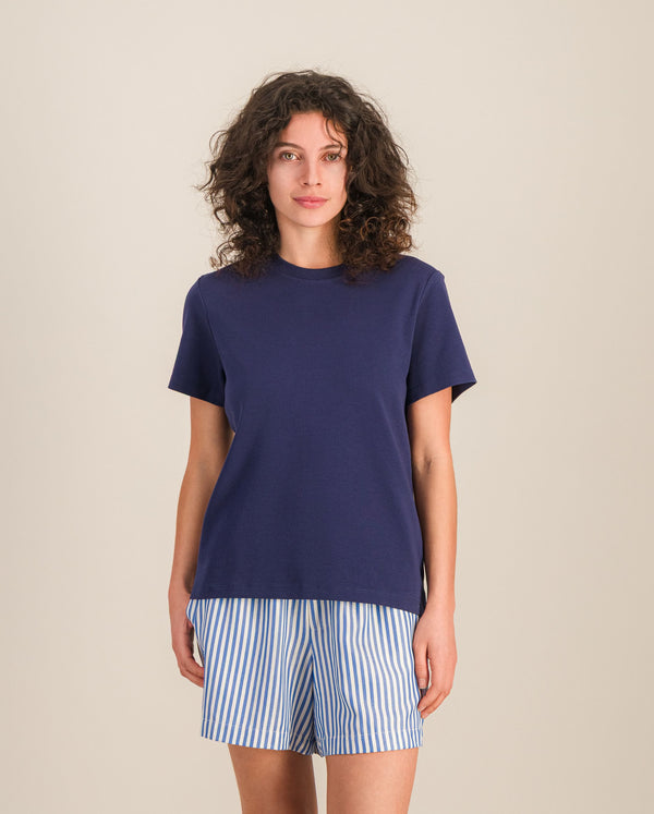 angarde T-shirt femme bleu marine
