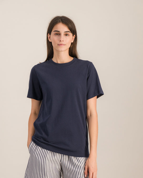 angarde T-shirt femme bleu nuit