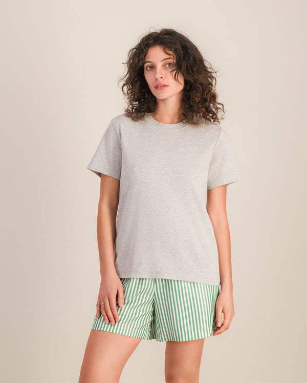 angarde T-shirt femme gris chiné