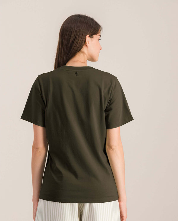 Angarde T-shirt Femme Kaki