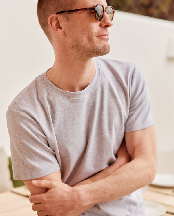 Angarde T-shirt Homme Gris Chiné