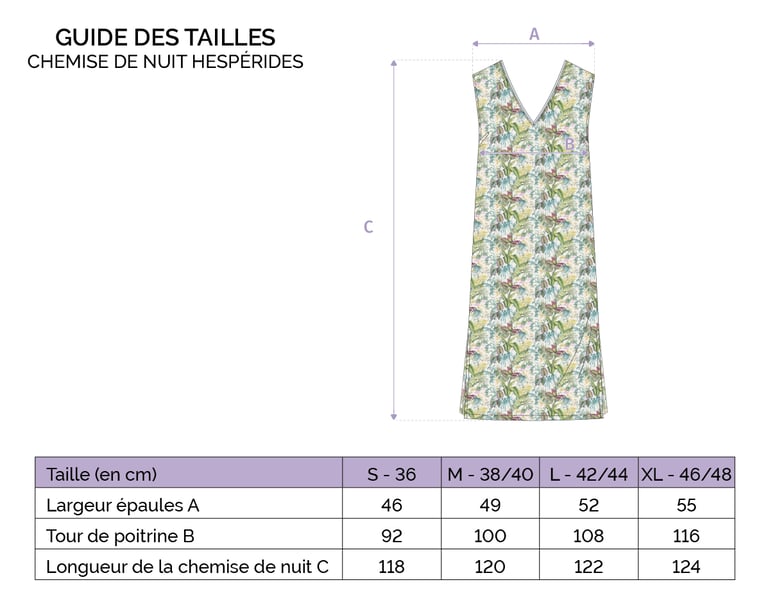 Anne De Solène CHEMISE DE NUIT Hespérides