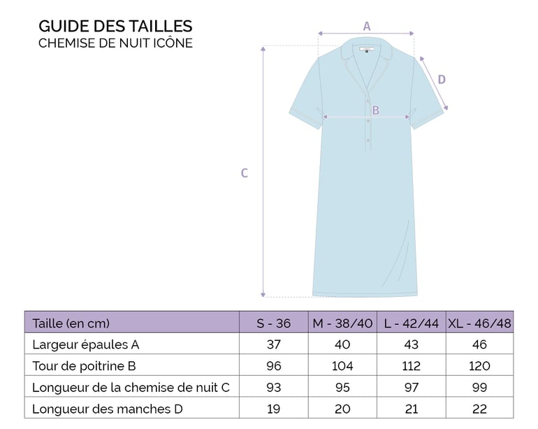 Anne De Solène CHEMISE DE NUIT Icone