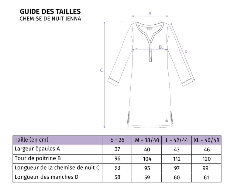 Anne De Solène CHEMISE DE NUIT Jenna · Blanc