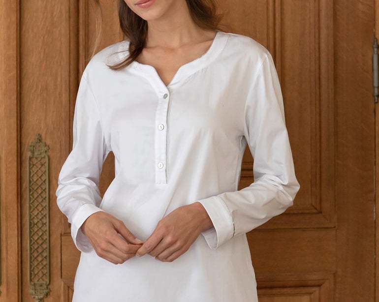 anne de solène CHEMISE DE NUIT Jenna · blanc