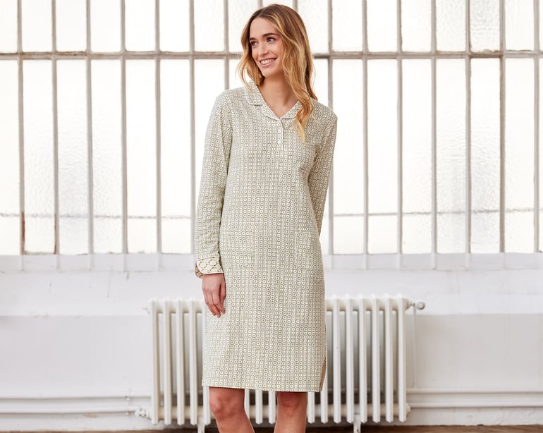 anne de solène CHEMISE DE NUIT Retro · matcha