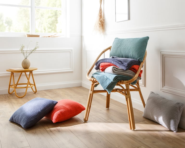Anne De Solène Coussin Bohème · Bleu