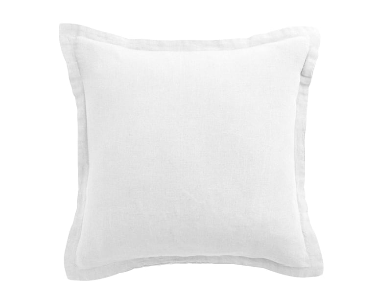 anne de solène COUSSIN LIN LAVE Carré · Blanc