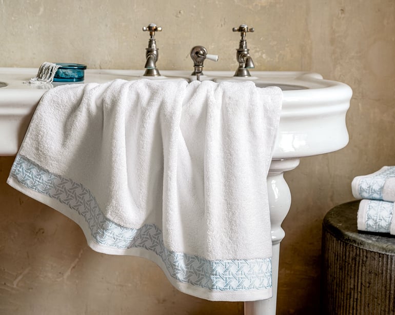 Anne De Solène DRAP DE BAIN Hespérides · Blanc