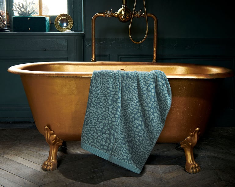 anne de solène DRAP DE BAIN Imaginaire · Bleu nuit