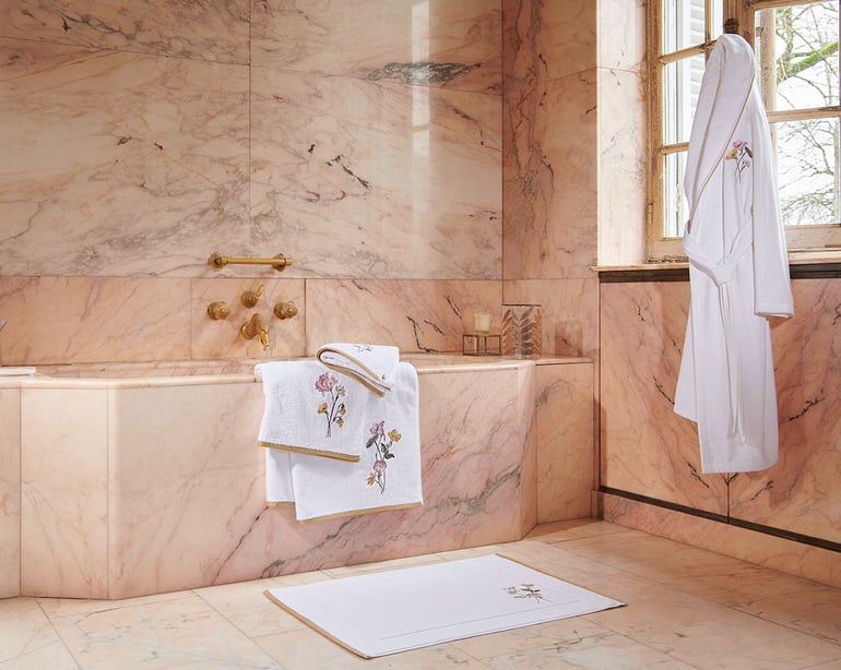 Anne De Solène DRAP DE BAIN Perle Lune