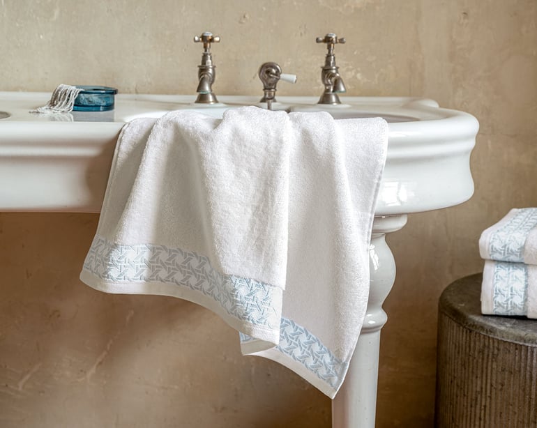 Anne De Solène DRAP DE DOUCHE Hespérides · Blanc