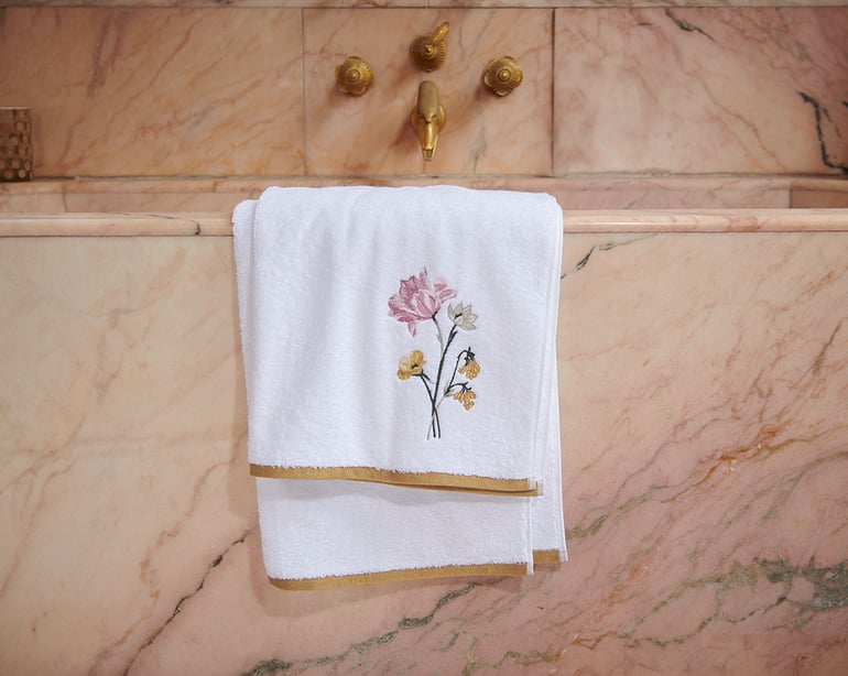 anne de solène DRAP DE DOUCHE Perle lune