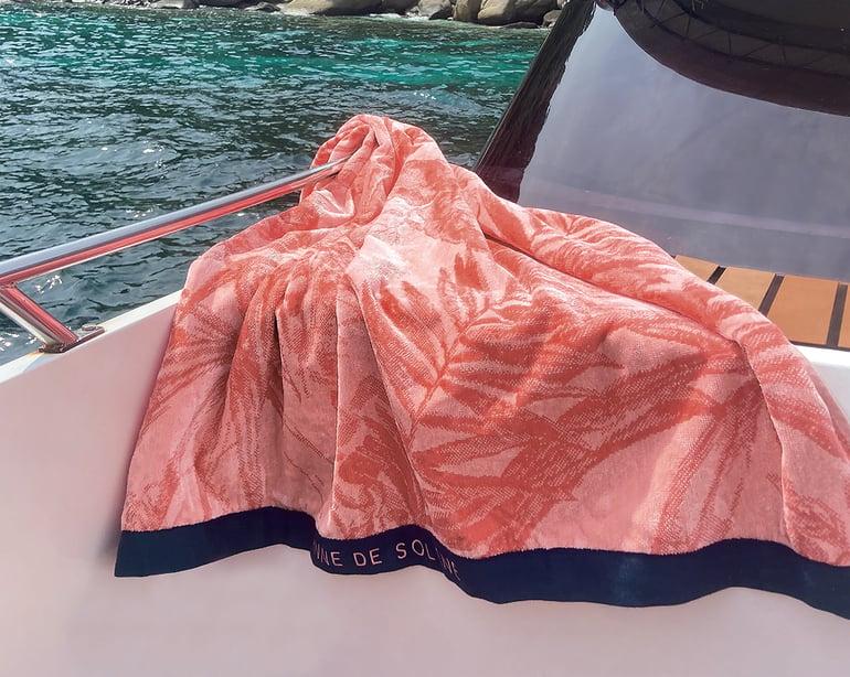 Anne De Solène DRAP DE PLAGE Balata · Corail