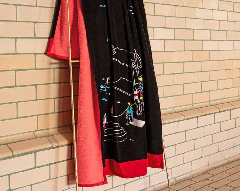 anne de solène DRAP DE PLAGE Piscine