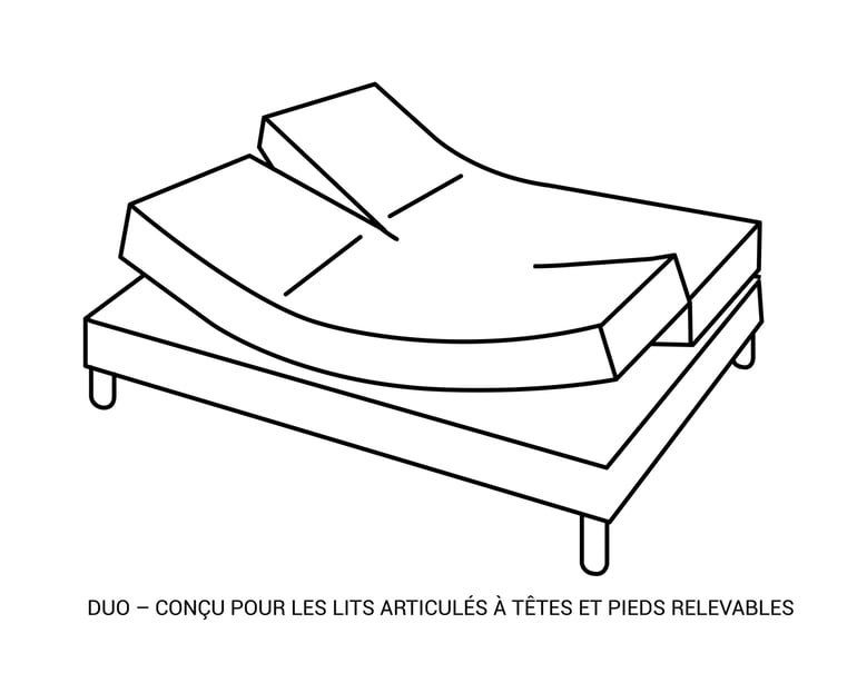 Anne De Solène DRAP HOUSSE DUO Vexin · Opaline