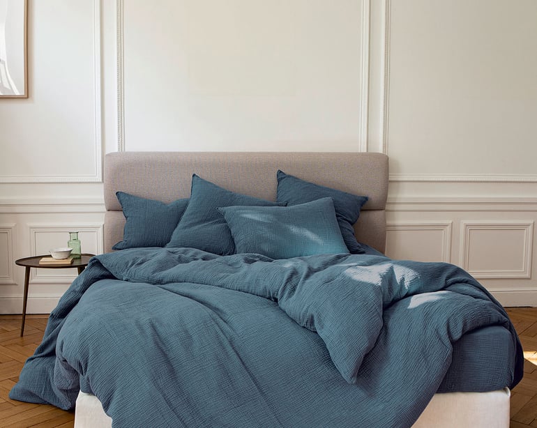 Anne De Solène DRAP HOUSSE Source · Azurite