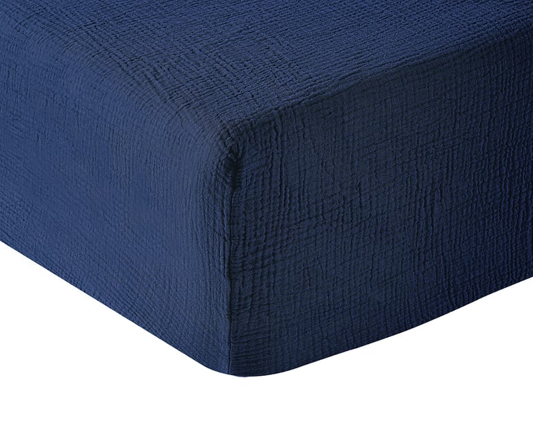 anne de solène DRAP HOUSSE Source · Indigo