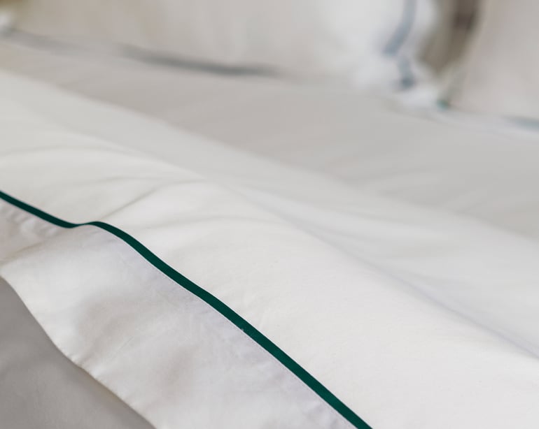 Anne De Solène DRAP PLAT Breteuil · Blanc/Vert