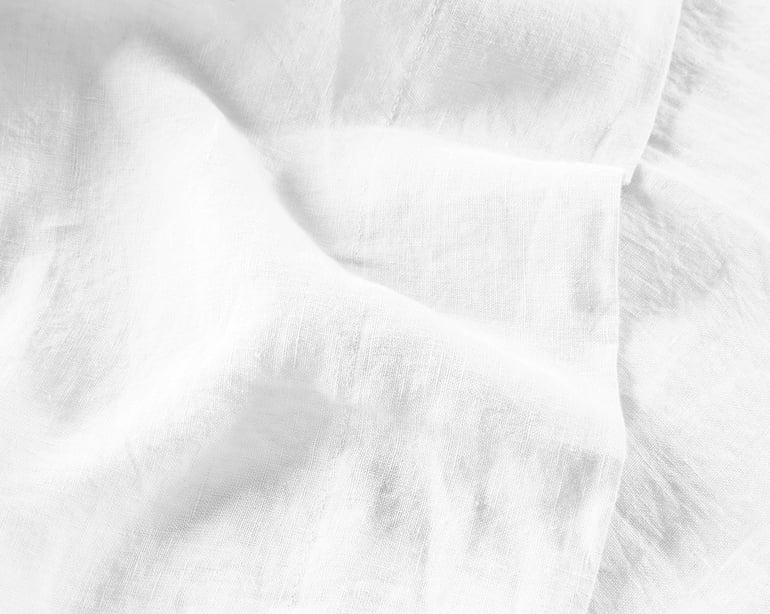 Anne De Solène DRAP PLAT Lin Lavé Lina · Blanc