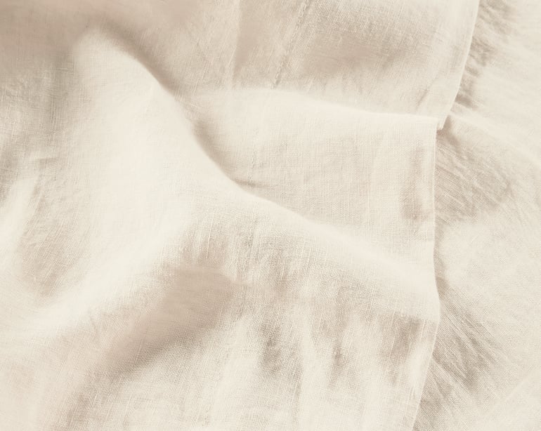 Anne De Solène DRAP PLAT Lin Lavé Lina · Naturel