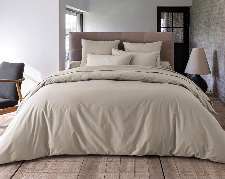 anne de solène HOUSSE DE COUETTE Essentielle · Galet