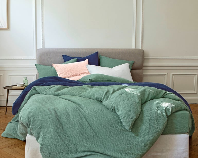Anne De Solène HOUSSE DE COUETTE Source · Celadon