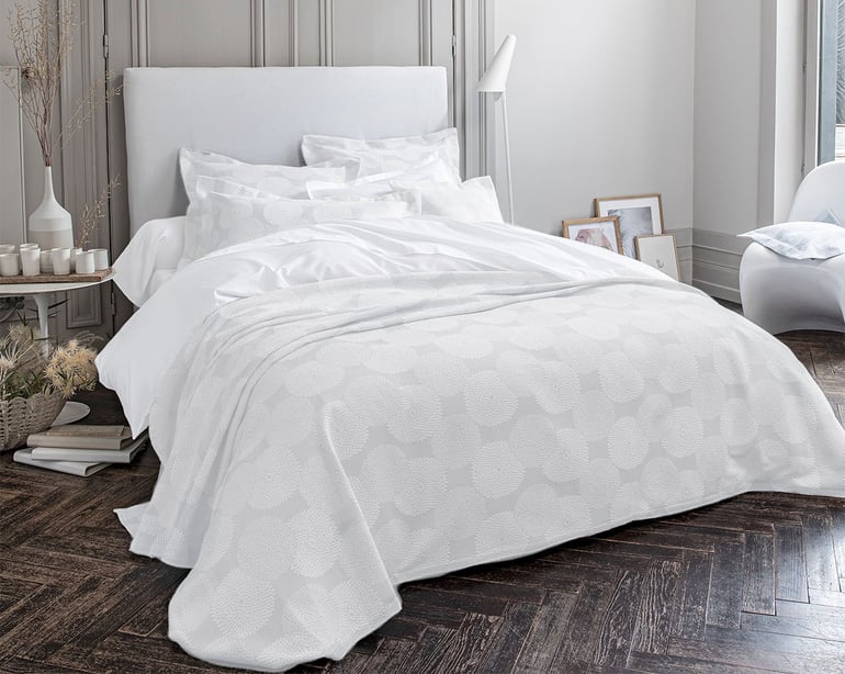 anne de solène JETE DE LIT Dahlia · Blanc