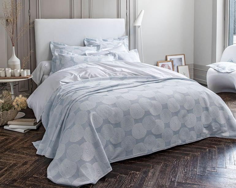 anne de solène JETE DE LIT Dahlia · Bleu