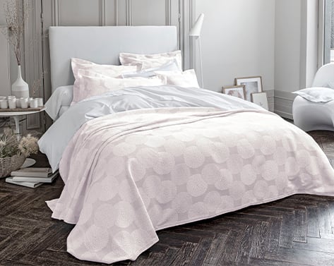 anne de solène JETE DE LIT Dahlia · Rose