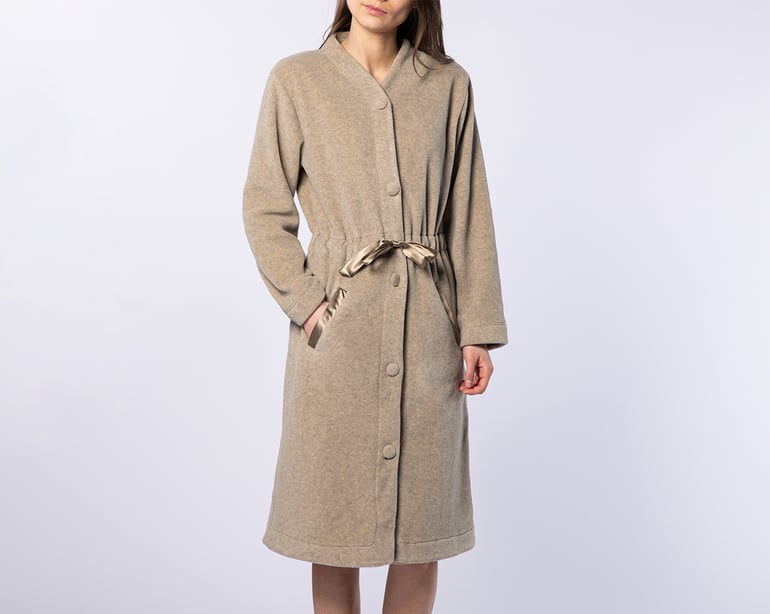 anne de solène PEIGNOIR Micro · beige chiné
