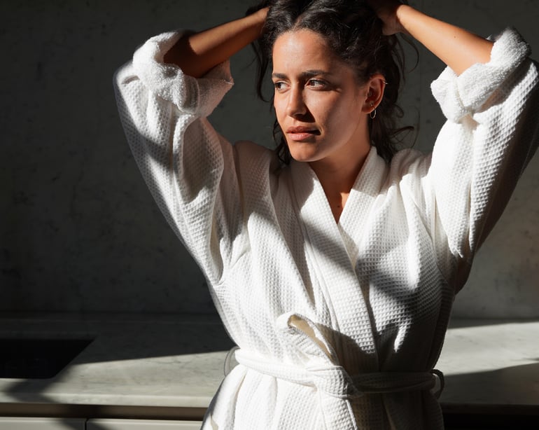 anne de solène PEIGNOIR Naïade · Blanc