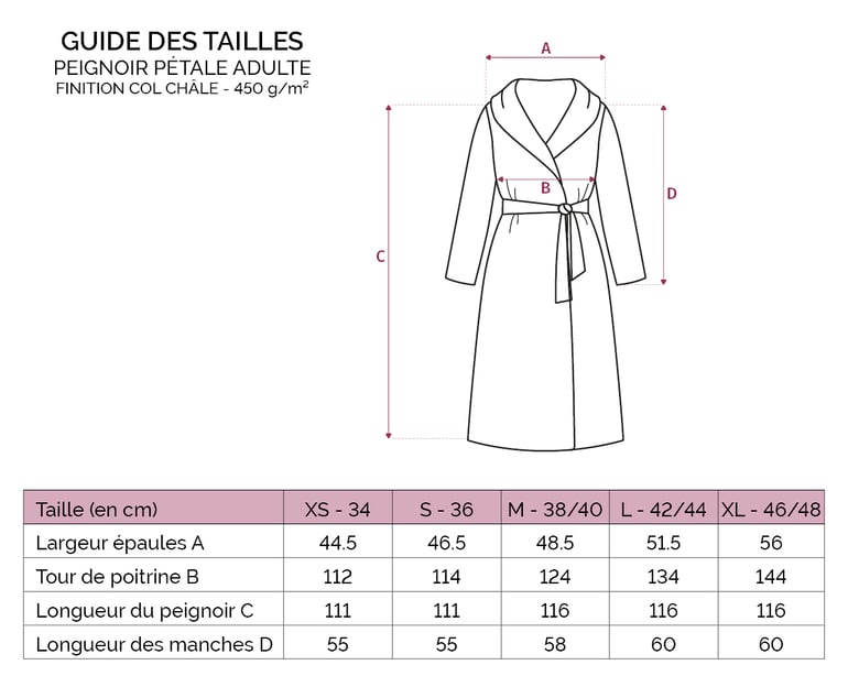 Anne De Solène PEIGNOIR Pétale · Jasmin