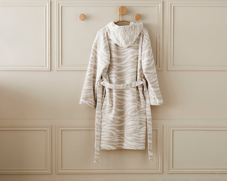 anne de solène PEIGNOIR Zèbre · Beige