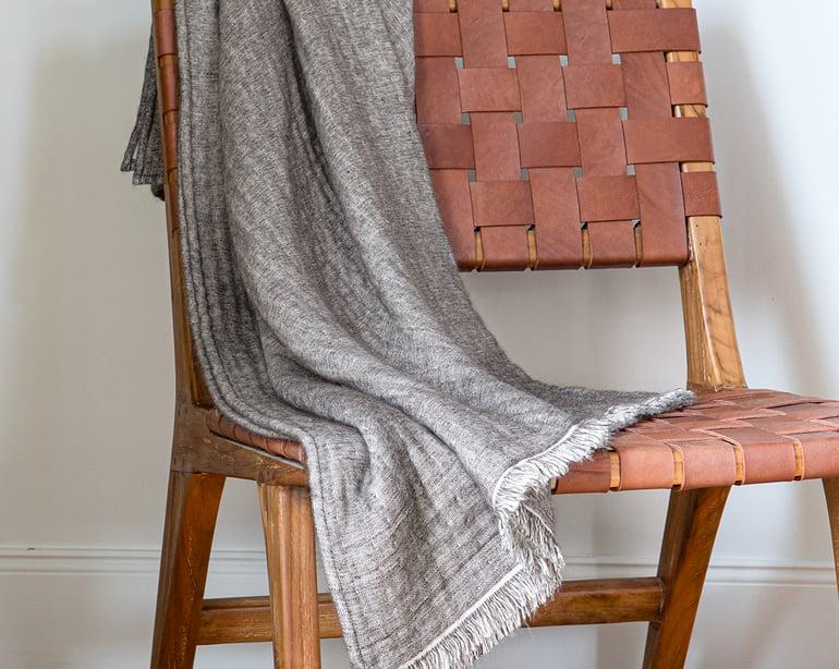 anne de solène PLAID Ambiance · Brun