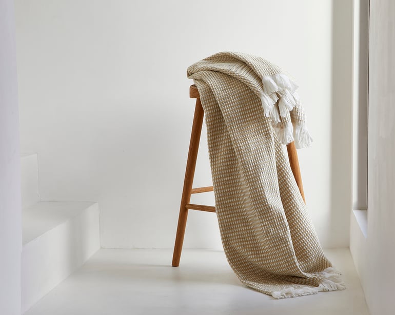 anne de solène PLAID Anaëlle · Beige