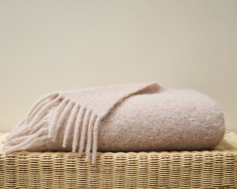 anne de solène PLAID Instant · Marron glacé