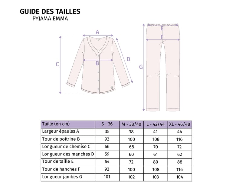 Anne De Solène PYJAMA Emma · Nude