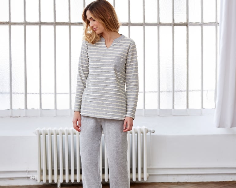 anne de solène PYJAMA Rita · gris chiné