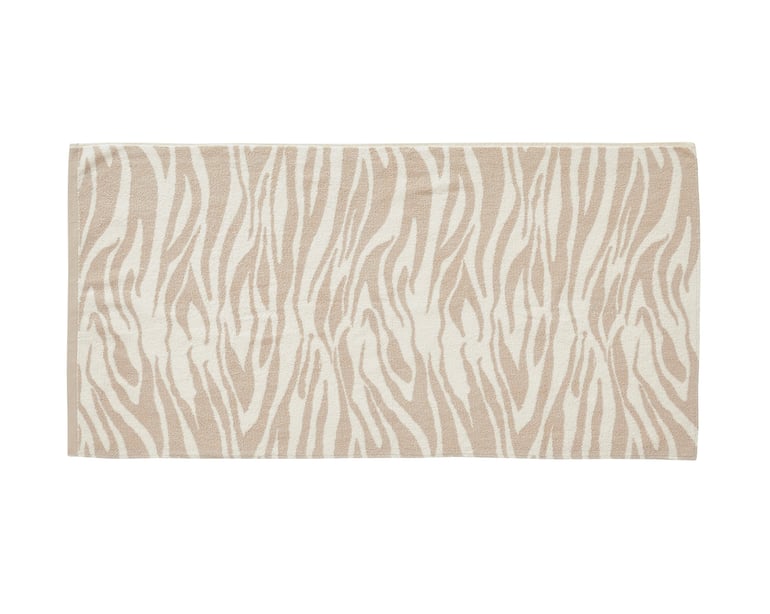 anne de solène SERVIETTE Zèbre · Beige