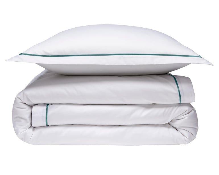 Anne De Solène TAIE D'OREILLER Breteuil · Blanc/Vert