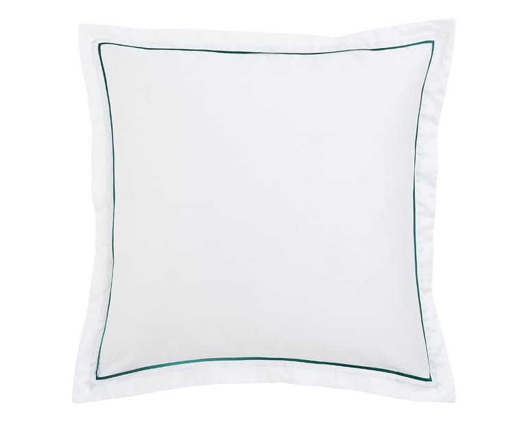 anne de solène TAIE D'OREILLER Breteuil · Blanc/Vert