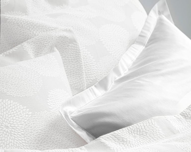 anne de solène TAIE D'OREILLER Dahlia · Blanc