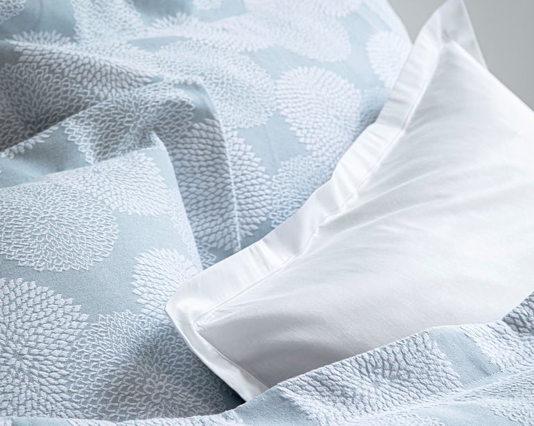 anne de solène TAIE D'OREILLER Dahlia · Bleu