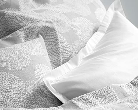 anne de solène TAIE D'OREILLER Dahlia · Gris