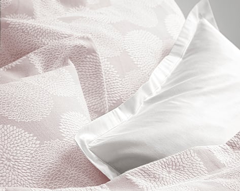 anne de solène TAIE D'OREILLER Dahlia · Rose