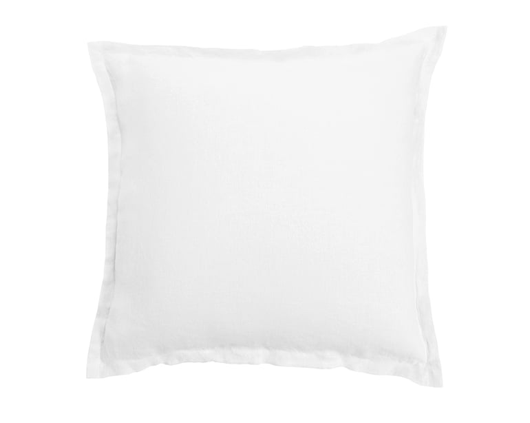 anne de solène TAIE D'OREILLER Lin Lavé Lina · Blanc