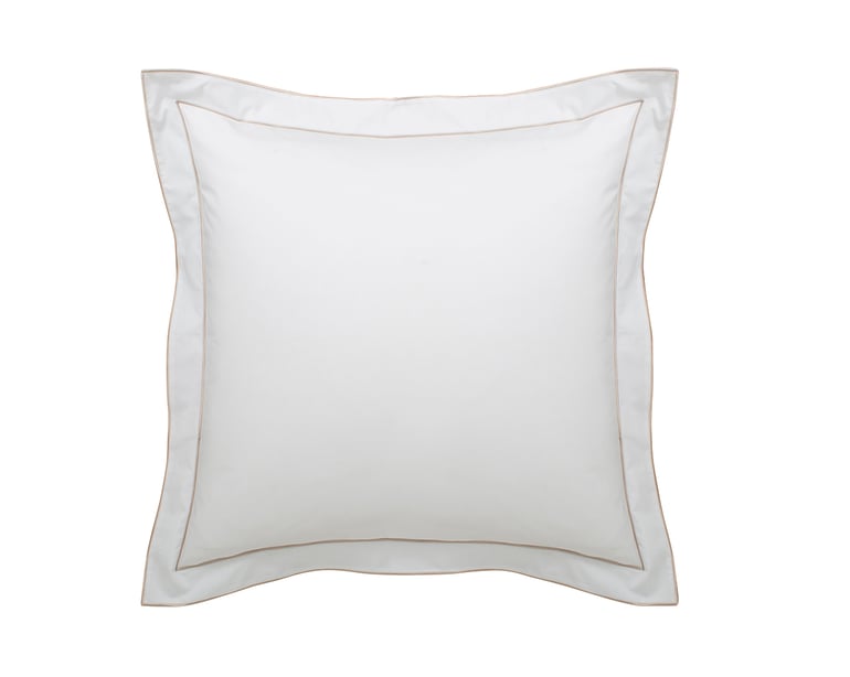 anne de solène TAIE D'OREILLER Louvre · Blanc/Sable