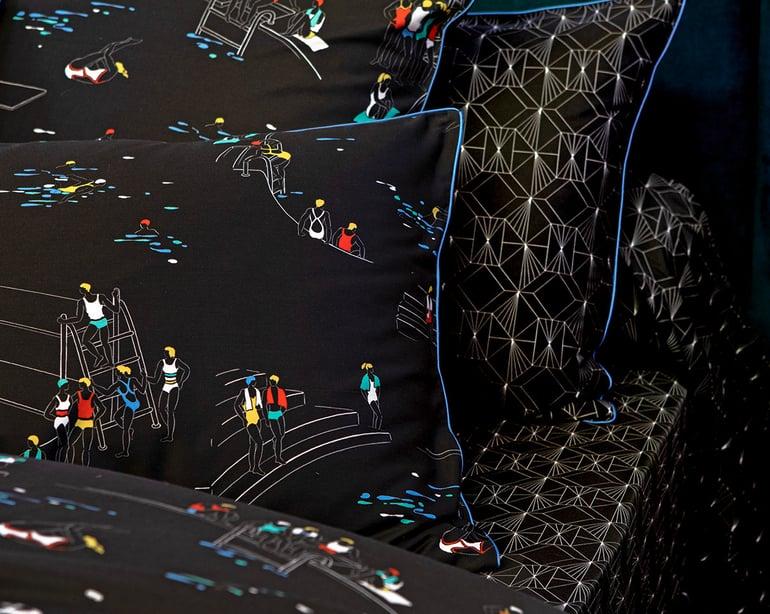 anne de solène TAIE D'OREILLER Piscine